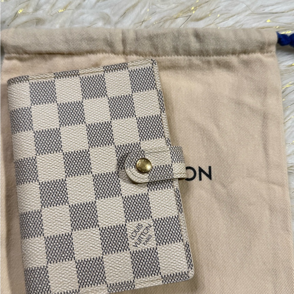 Louis Vuitton Agenda PM Azur w/ Notes Pen & Duster